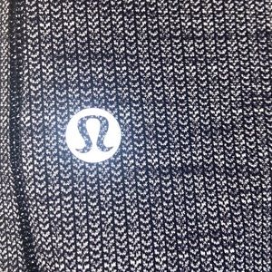 LULULEMON SPEED UP TIGHT 28" Luon Variegated Knit Black Heathered Black LIKE NEW